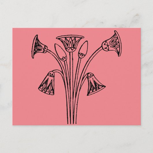Egyptian Symbol: Lotus Briefkaart (Voorkant)
