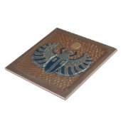 Egyptian Winged Scarab Tile Tegeltje (Zijkant)