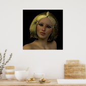 Egyptian Woman 01 Print (Keuken)