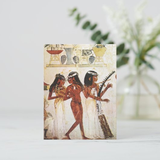 Egyptian Women Musicians Briefkaart (Staand voorkant)