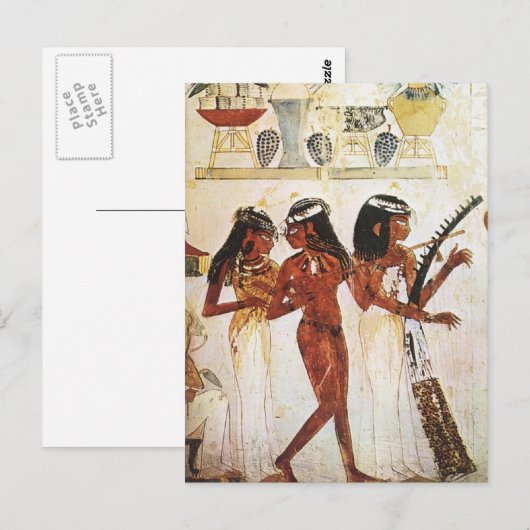 Egyptian Women Musicians Briefkaart (Voorkant / Achterkant)