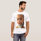 Egyptisch adellijk kind gezicht t-shirt (Voorkant volledig)
