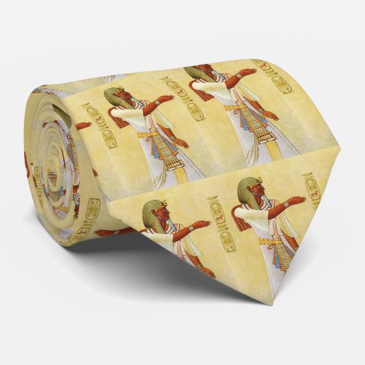 Egyptisch Afbeelding Stropdas (Opgerold)