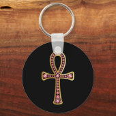 Egyptisch Anhk met Sleutelhanger "Ruby" (Voorkant)