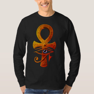 Egyptisch Ankh Oog van Horus Oud Symbool Beschermi T-shirt