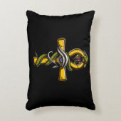 Egyptisch Ankh Oogje van het symbool van het paard Accent Kussen (Voorkant(Verticaal))