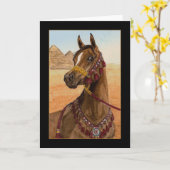 Egyptisch Arabisch het paardwenskaart van de Droom Kaart (Gele Bloem)