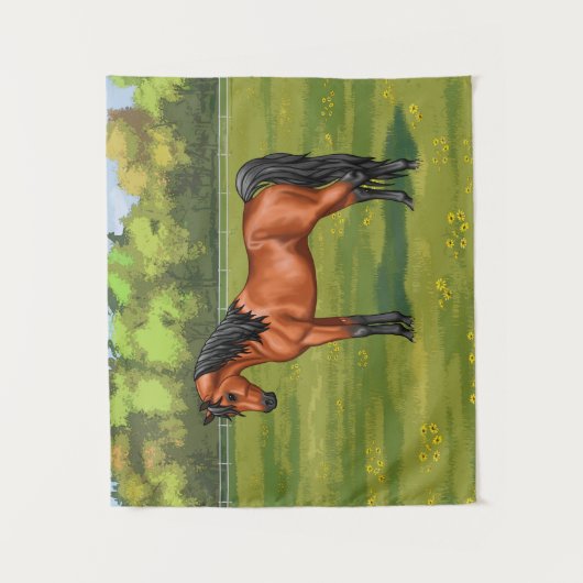 Egyptisch Arabisch paard Wandkleed (Voorkant)