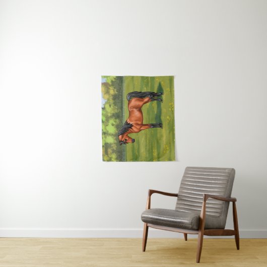 Egyptisch Arabisch paard Wandkleed (In situ)