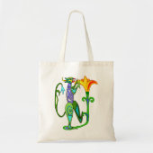 Egyptisch Art Deco met een Lotus Flower Canvas tas (Voorkant)