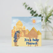 Egyptisch Baby shower met Baby Kaart (Staand voorkant)