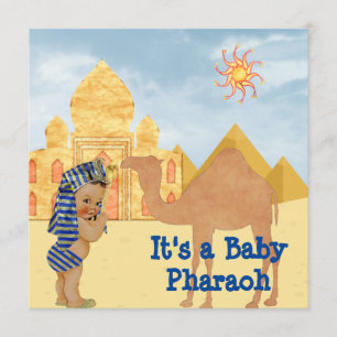 Egyptisch Baby shower met  Baby Kaart