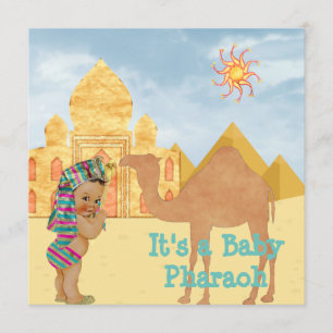 Egyptisch Baby shower Uitnodiging  Baby
