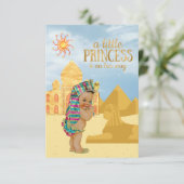 Egyptisch Baby shower Uitnodiging Egyptisch Prinse (Staand voorkant)