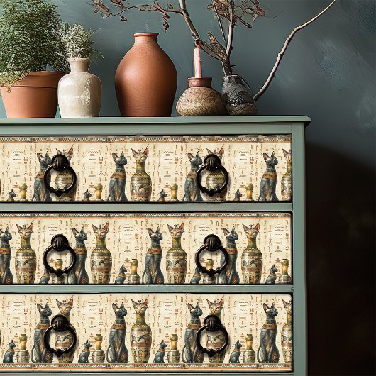  Egyptisch Bastet Kat God Hieroglyfisch Tissuepapier