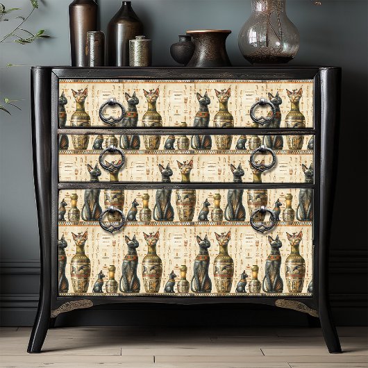 Egyptisch Bastet Kat God Hieroglyfisch Tissuepapier