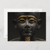 Egyptisch beeld van Osiris Briefkaart (Voorkant / Achterkant)