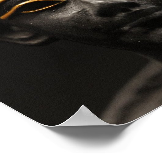 Egyptisch beeld van Osiris Poster (Hoek)