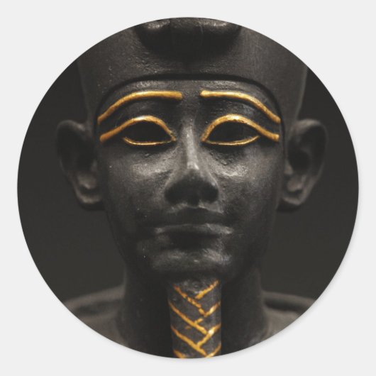 Egyptisch beeld van Osiris Ronde Sticker (Voorkant)