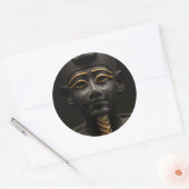 Egyptisch beeld van Osiris Ronde Sticker (Envelop)