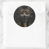 Egyptisch beeld van Osiris Ronde Sticker (Tas)