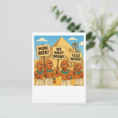 Egyptisch bier- en broodprotest Briefkaart (Staand voorkant)