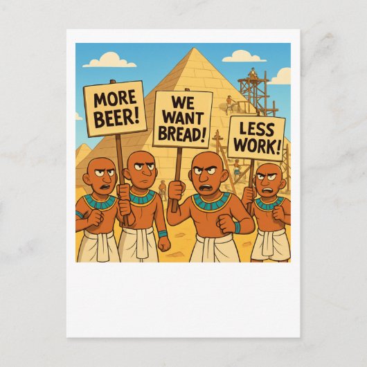 Egyptisch bier- en broodprotest Briefkaart (Voorkant)
