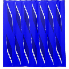 Egyptisch blauw patroon douchegordijn