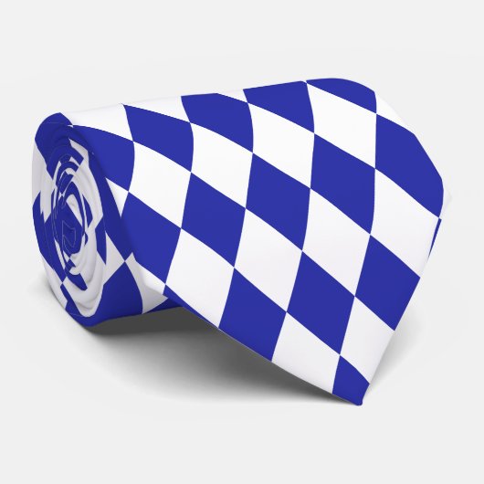 Egyptisch Blauwe Harlequin Stropdas (Opgerold)