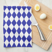 Egyptisch Blauwe Harlequin Theedoek (Quarter Fold)