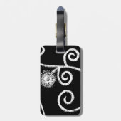 Egyptisch Bloemontwerp Bagagelabel (Achterkant verticaal)
