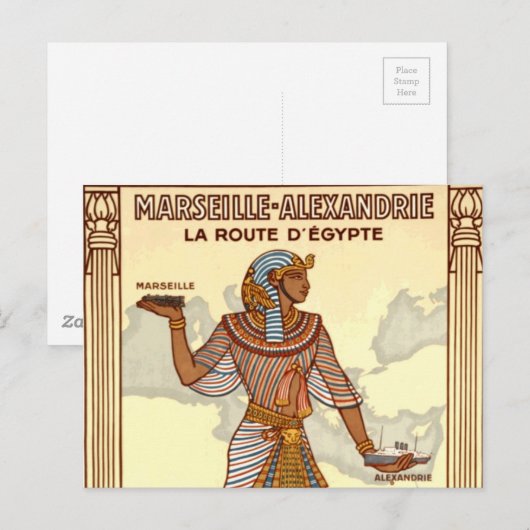  Egyptisch Briefkaart (Voorkant / Achterkant)