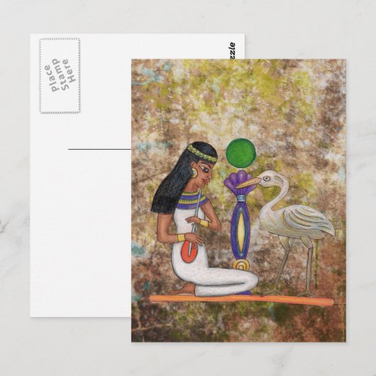 Egyptisch Briefkaart (Voorkant / Achterkant)