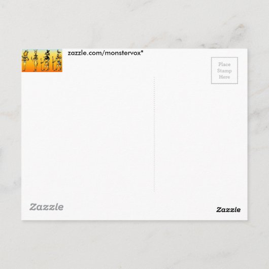 Egyptisch Briefkaart (Achterkant)