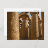 Egyptisch Briefkaart Heilige Tempel Hiërogliefen (Voorkant / Achterkant)