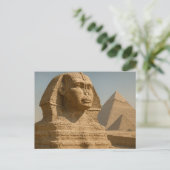 Egyptisch Briefkaart Majestic Sphinx Guardian (Staand voorkant)