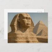 Egyptisch Briefkaart Majestic Sphinx Guardian (Voorkant / Achterkant)