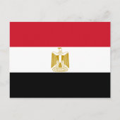 Egyptisch Briefkaart op de vlag van Egypte (Voorkant)
