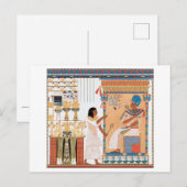 Egyptisch Briefkaart voor koninklijk ontwerp (Voorkant / Achterkant)
