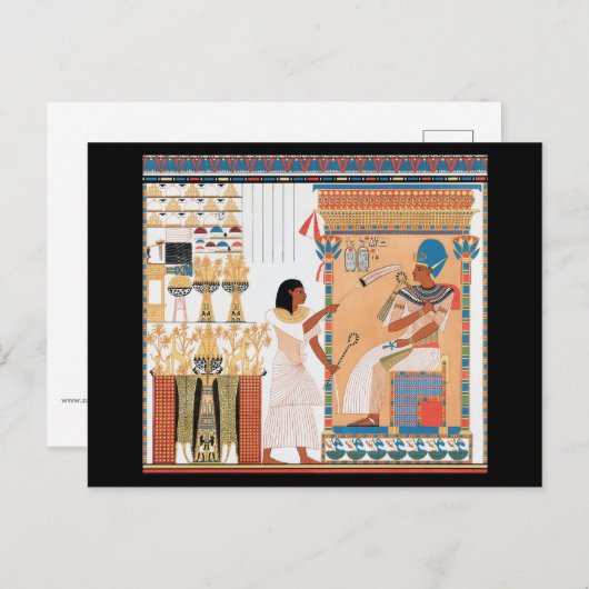 Egyptisch Briefkaart voor koninklijk ontwerp (Voorkant / Achterkant)