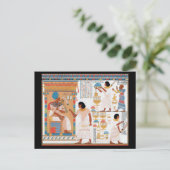 Egyptisch Briefkaart voor koninklijk ontwerp (Staand voorkant)