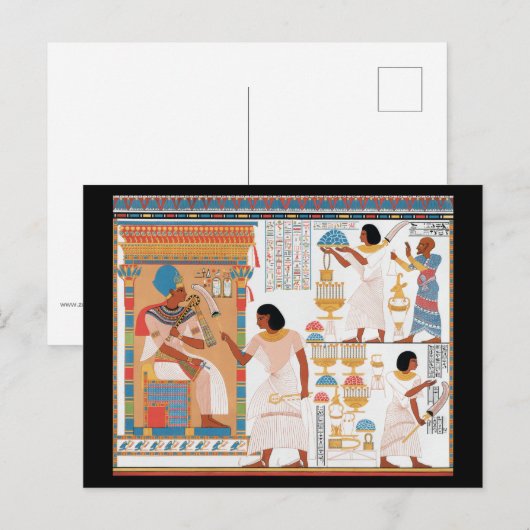 Egyptisch Briefkaart voor koninklijk ontwerp (Voorkant / Achterkant)