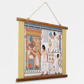 Egyptisch Briefkaart voor koninklijk ontwerp Hangend Wandkleed (Gebogen)