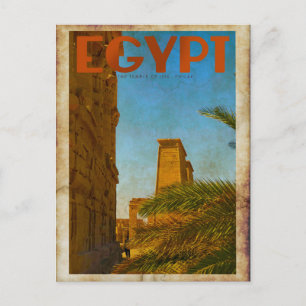 Egyptisch Briefkaart voor tempelreizen