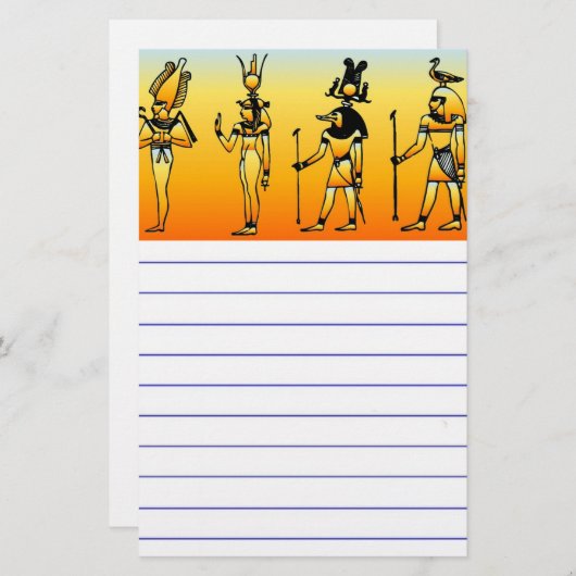 Egyptisch Briefpapier (Voorkant / Achterkant)