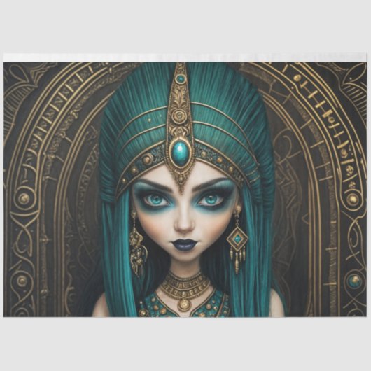 Egyptisch Cleopatra ontkoppelingspapier Tissuepapier (Voorkant)