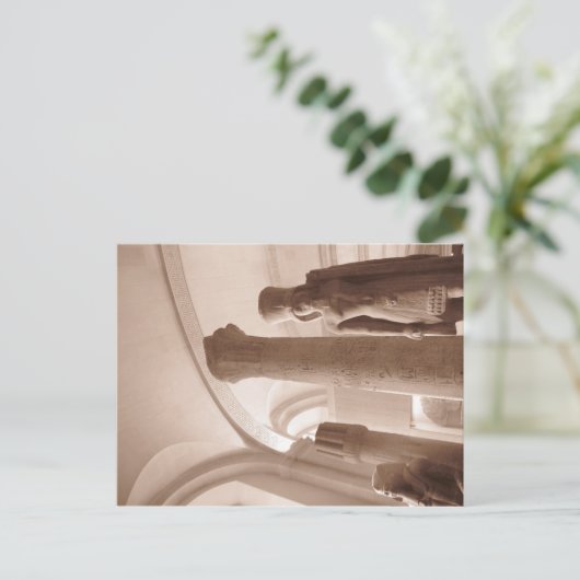 Egyptisch collectie in het Louvre Museum in Parijs Briefkaart (Staand voorkant)