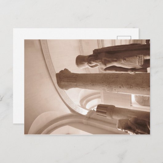 Egyptisch collectie in het Louvre Museum in Parijs Briefkaart (Voorkant / Achterkant)