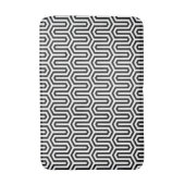 Egyptisch Deco-motief - zwart en wit Badmat (Voorkant Verticaal)