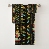 Egyptisch decoratief patroon bad handdoek (Insitu)